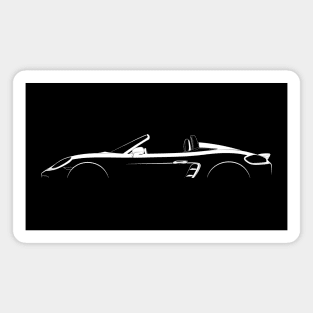 Porsche 718 Boxster Spyder (982) Silhouette Magnet